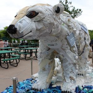 Polar Bear Plastic Art
